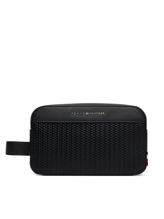 Tommy Hilfiger Tommy Hilfiger Несесер Th Woven Washbag AM0AM13838 Черен