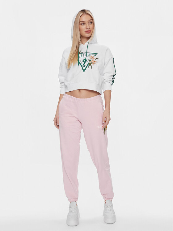 Guess Guess Bluza Zoey V4GQ04 KC6V1 Biały Regular Fit