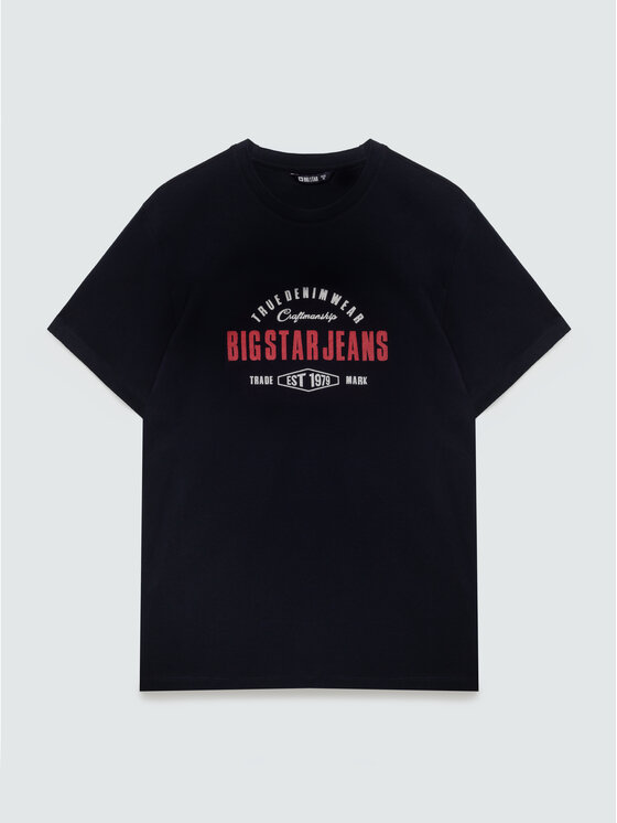 BIG STAR BIG STAR T-Shirt SERS Czarny Basic Fit