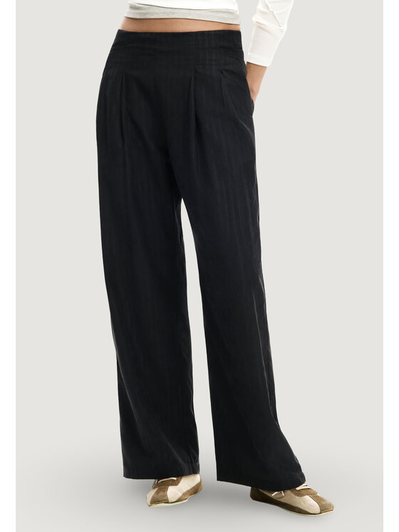 Desigual Desigual Παντελόνι chino PANT_MERLI Μαύρο Modern Fit