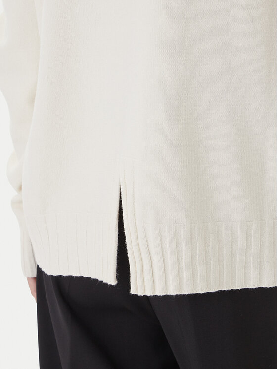 Kontatto Kontatto Sweter 3M0808C Écru Relaxed Fit
