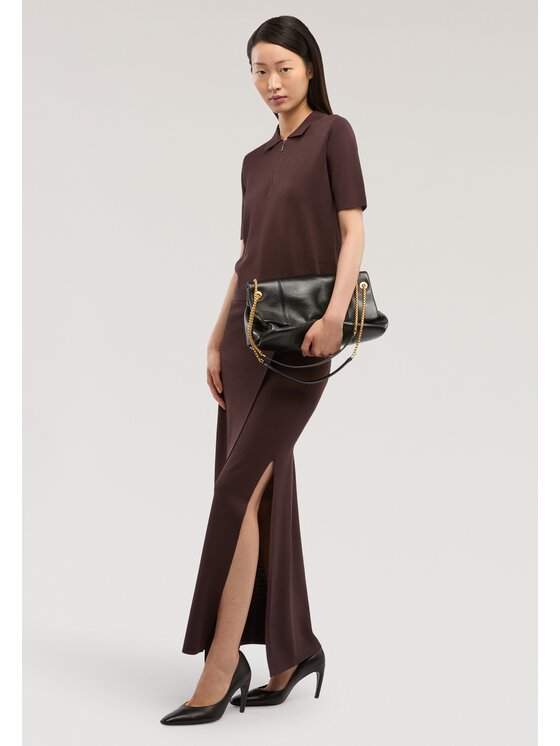 Trussardi Trussardi Gonna midi 16166000036N032 Marrone Regular Fit