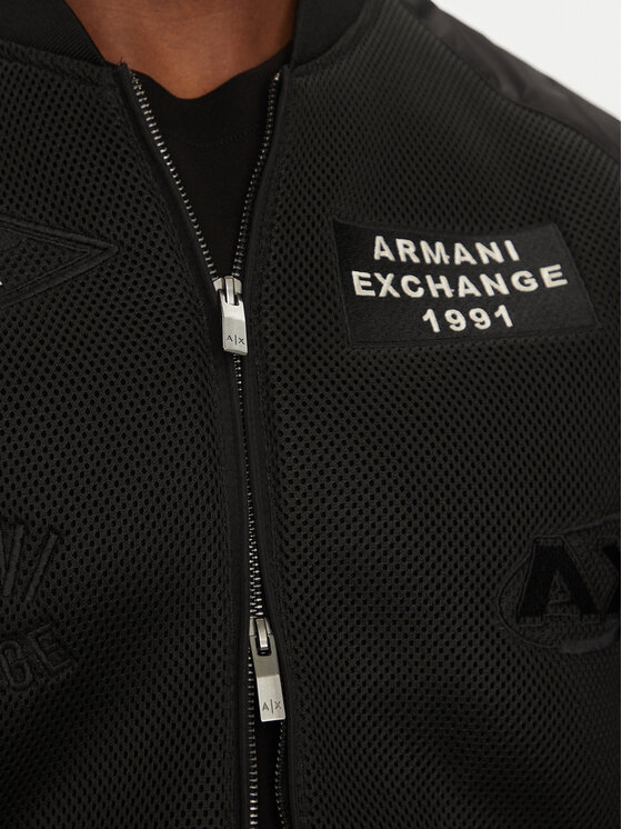 Armani Exchange Armani Exchange Bomber striukė XM000388 AF13130 UC001 Juoda Regular Fit