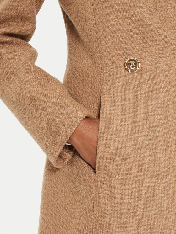 Rinascimento Rinascimento Wollmantel CFC0120109003 Beige Regular Fit