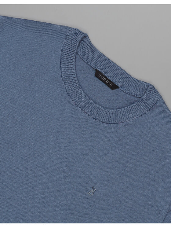 Borgio Borgio T-Shirt dorzano Niebieski Classic Fit