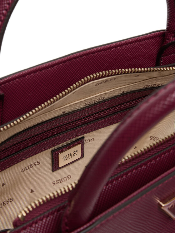 Guess Guess Ročna torba Bolena Mini HWZG92 07760 Bordo rdeča