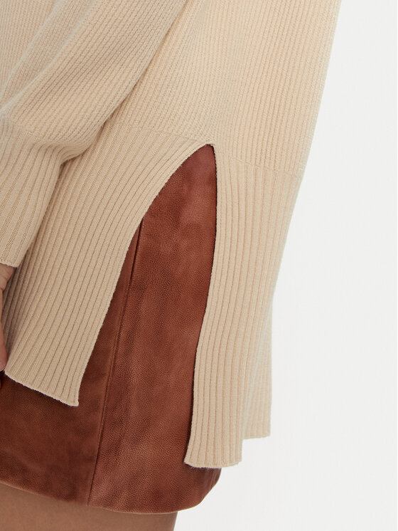 Kontatto Kontatto Πουλόβερ 3M0128 Μπεζ Relaxed Fit
