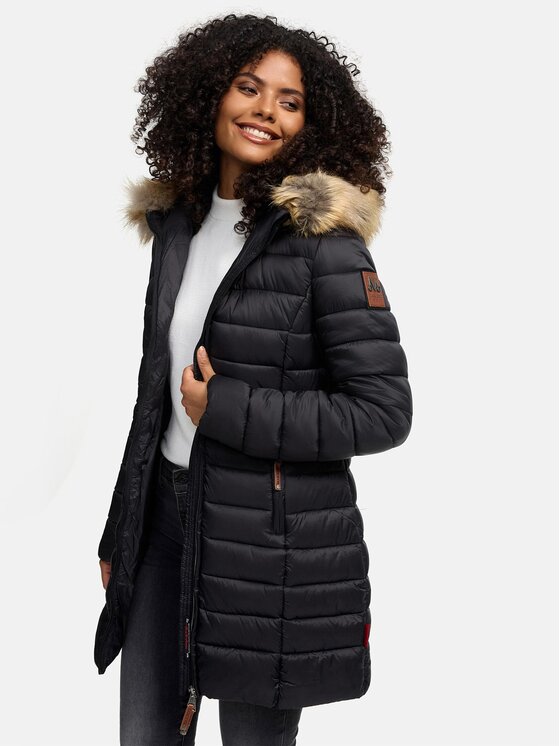 Marikoo Marikoo Kurtka zimowa Rose Czarny Regular Fit