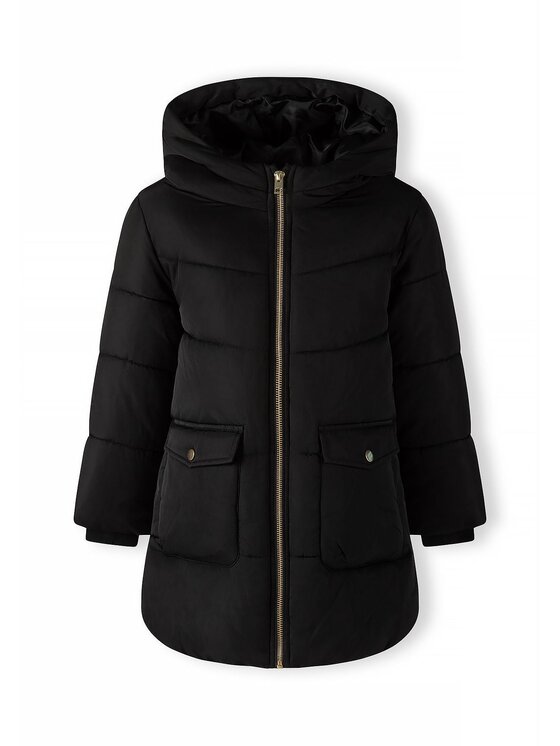 minoti minoti Kurtka zimowa 32COAT151 Czarny Longline Fit