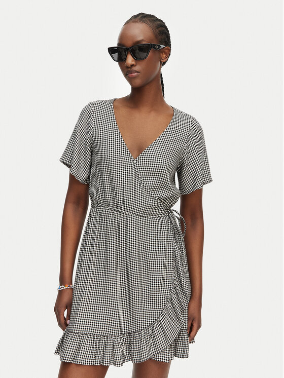 Roxy Roxy Kasdieninė suknelė Zenith Wrap ERJWD03876 Juoda Regular Fit
