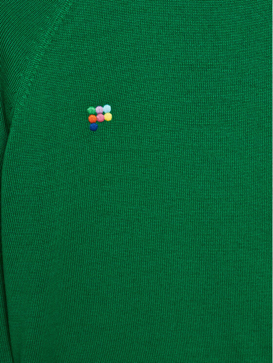 Pangaia Pangaia Sweatshirt Merino Grün Relaxed Fit