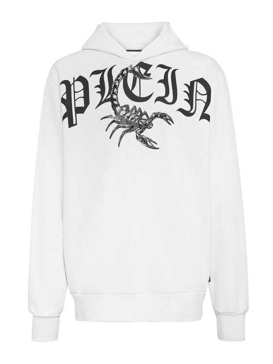 PHILIPP PLEIN PHILIPP PLEIN Bluza 30446 Biały Regular Fit