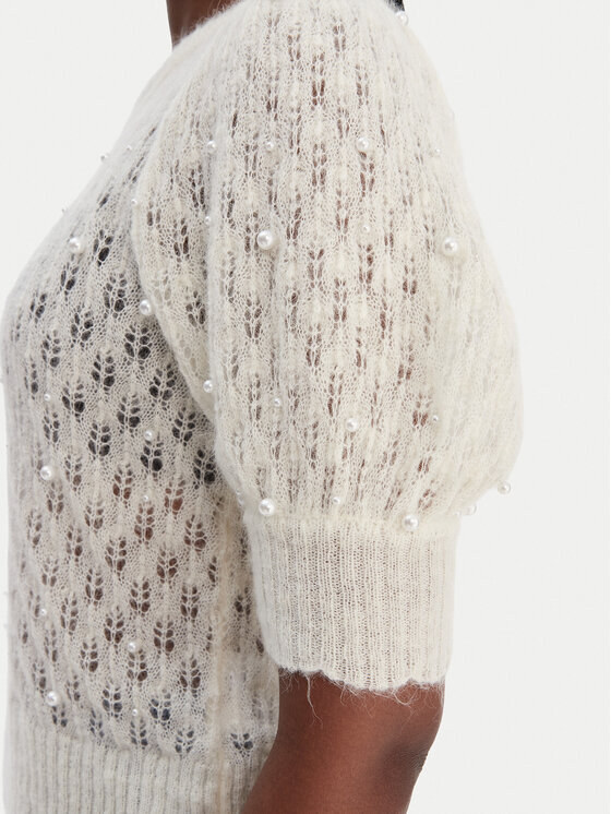 Munthe Munthe Megztinis Popta 252161925274 Écru Regular Fit