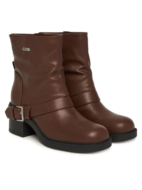 Guess Guess Botki FLFIJI ELE10 Brązowy
