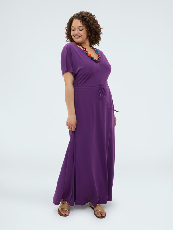 Fiorella Rubino Fiorella Rubino Sukienka wieczorowa 7002L001300N029 Fioletowy A-Line Fit