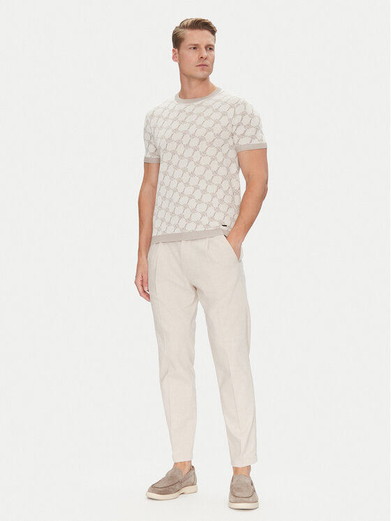 JOOP! JOOP! Majica 17 JK-17Ravao 30045832 Bež Modern Fit