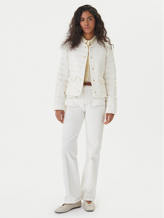 Tommy Hilfiger Tommy Hilfiger Преходно яке WW0WW49660 Бял Regular Fit