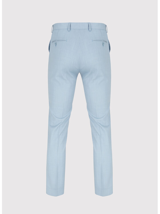 Pako Lorente Pako Lorente Spodnie garniturowe P24SF-6G-013 Błękitny Slim Fit
