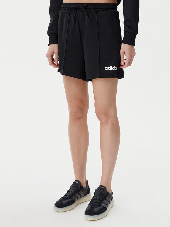 adidas adidas Pluusi ja lühikeste pükste komplekt Essentials Linear JD5432 Must Regular Fit