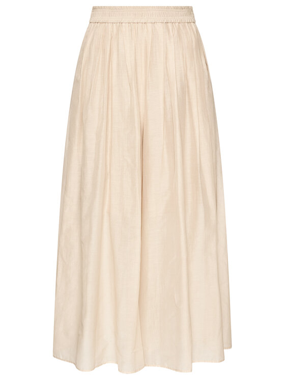 Marella Marella Kalhoty culottes Marche 31311015 Béžová Relaxed Fit