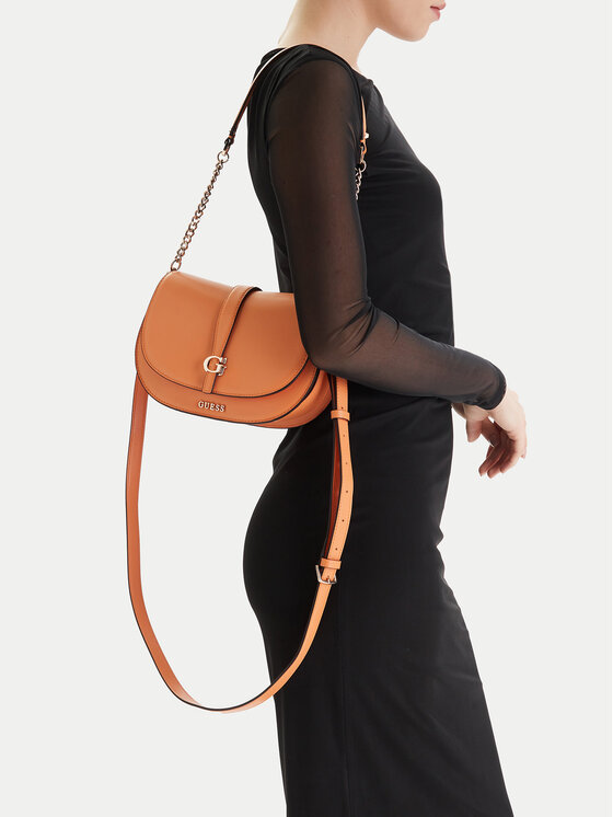 Guess Geantă Carrie HWVG98 96200 Portocaliu