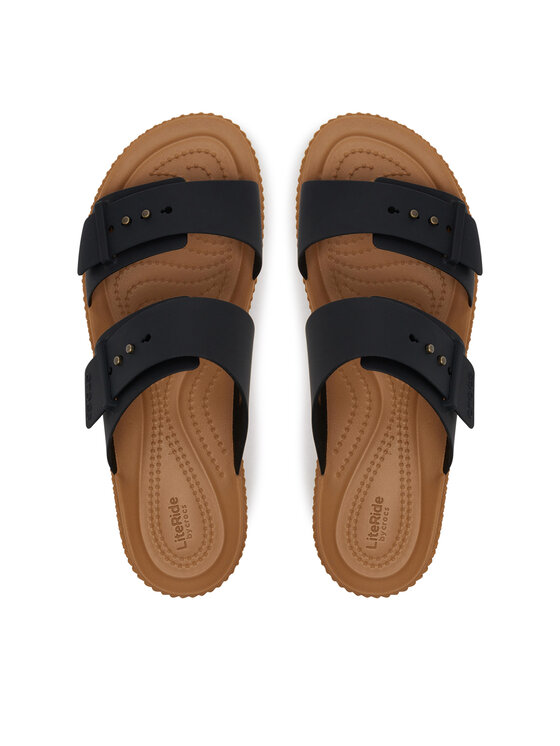 Crocs Crocs Şlapi Brooklyn Woven Buckle 209978 Negru