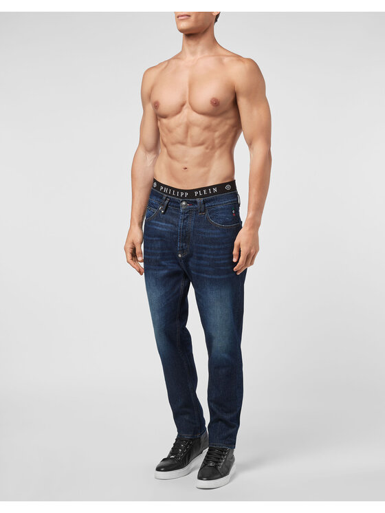 PHILIPP PLEIN PHILIPP PLEIN Jeansy 4723 Niebieski jasny Slim Fit