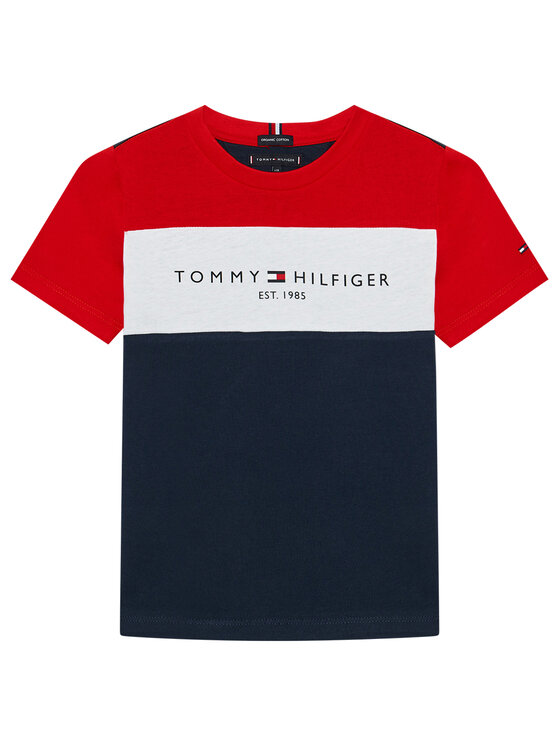 Tommy Hilfiger T-Shirt Essential KB0KB06534 M Granatowy Regular Fit