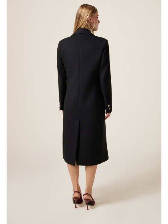 Oltre Oltre Cappotto 0079R000474N033 Nero Baggy Fit