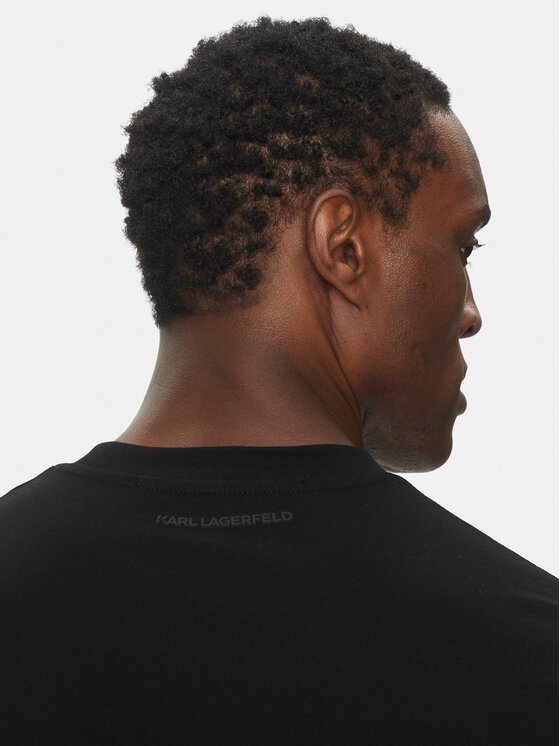 KARL LAGERFELD KARL LAGERFELD T-shirt 755710 500224 Crna Regular Fit