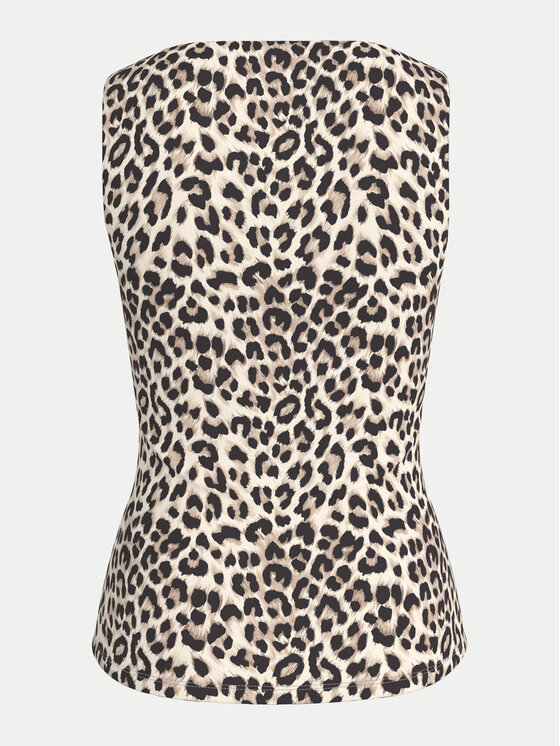 Vila Vila Top Kenza 14106850 Rjava Slim Fit