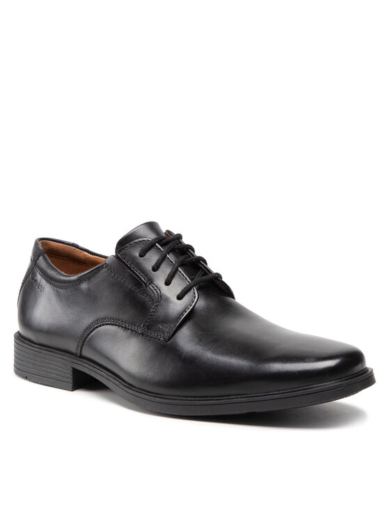 Clarks tilden on sale plain black