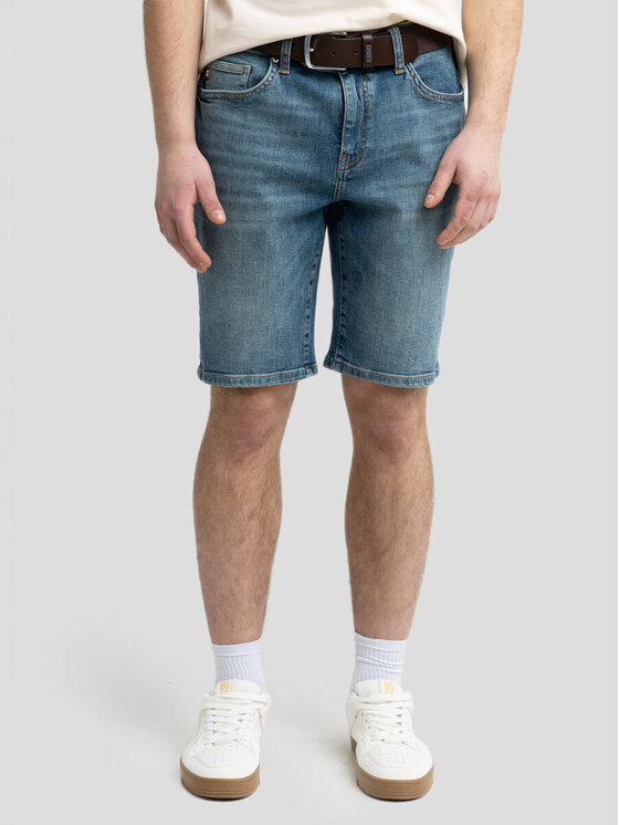 BIG STAR BIG STAR Szorty jeansowe CONNER_407_110 Niebieski Comfort Fit