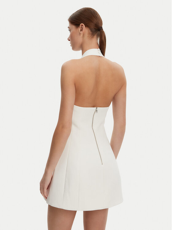 Bardot Bardot Koktejlové šaty 59857DB1 Bílá Slim Fit