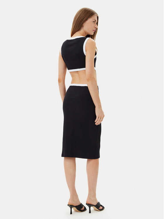 Liu Jo Liu Jo Φόρεμα καλοκαιρινό VA5043 J4822 Μαύρο Regular Fit