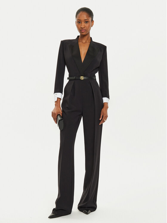Elisabetta Franchi Elisabetta Franchi Kombinezon TU-029-47E2 Czarny Regular Fit