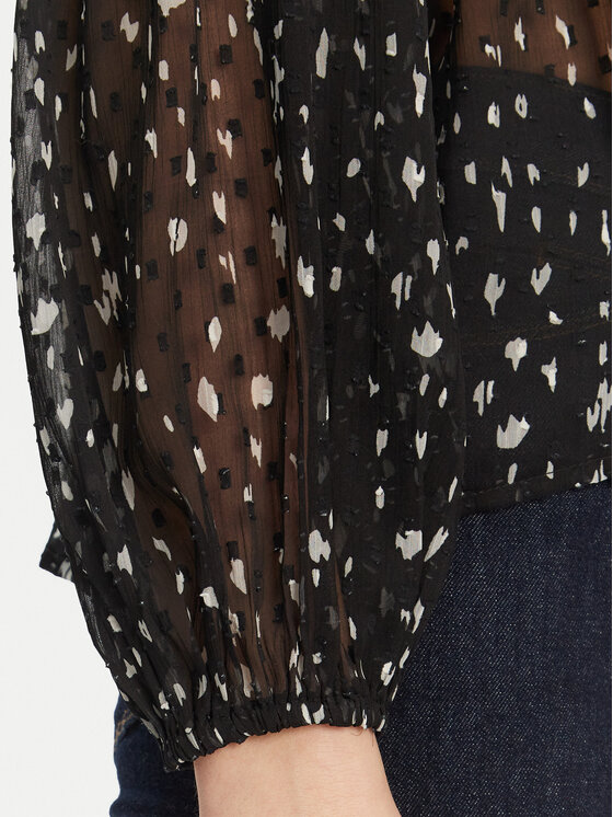 ONLY ONLY Blúz Aida 15283695 Fekete Loose Fit