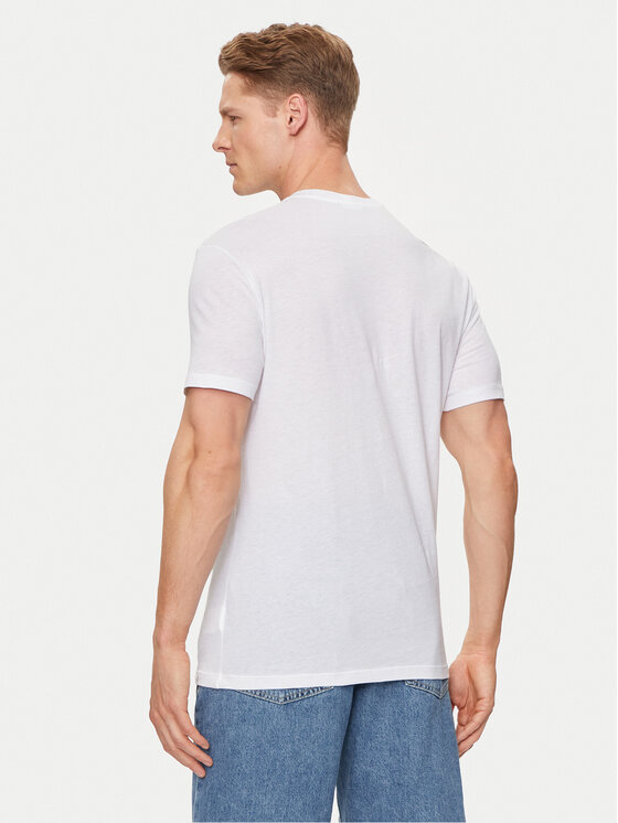 United Colors Of Benetton United Colors Of Benetton T-krekls 3P7XU108X Balts Regular Fit