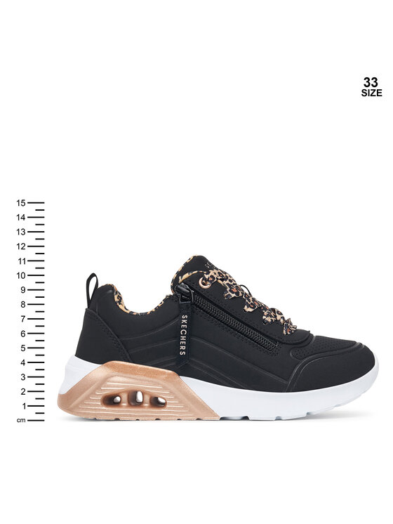 Skechers Skechers Сникърси UNO Lite 2.0 - Leopard Stride 310708L/BLK Черен