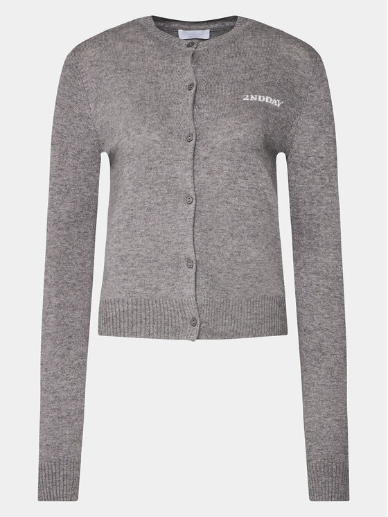 2NDDAY 2NDDAY Strickjacke Vinny 2000341408 Grau Regular Fit