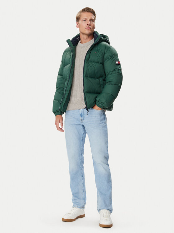 Tommy Jeans Tommy Jeans Μπουφάν πουπουλένιο Essential  DM0DM19786 Σκούρο πράσινο Regular Fit