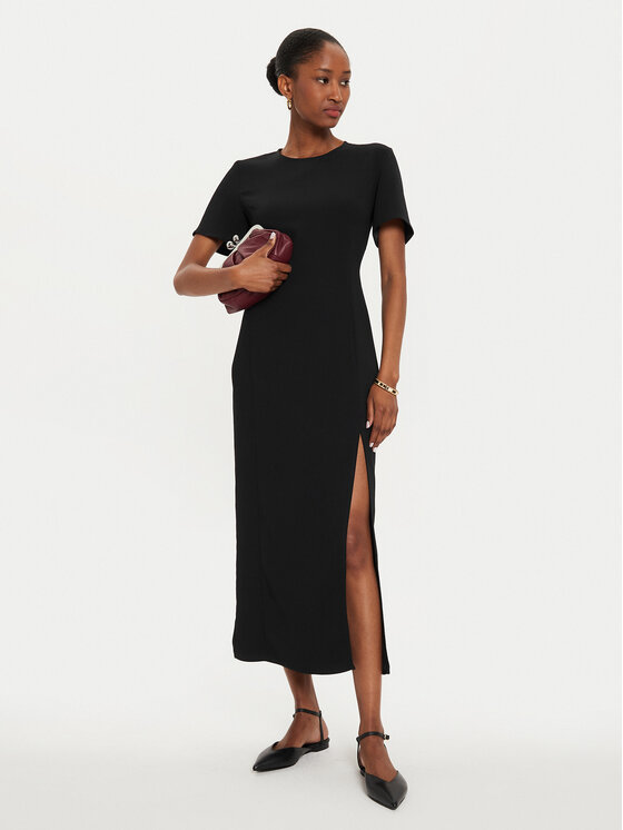 Marella Marella Vestito da giorno Patto 2423226123 Nero Regular Fit