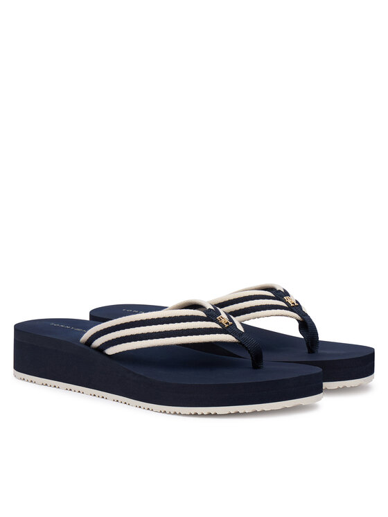 Tommy Hilfiger Tommy Hilfiger Zehentrenner FW0FW09196 Dunkelblau