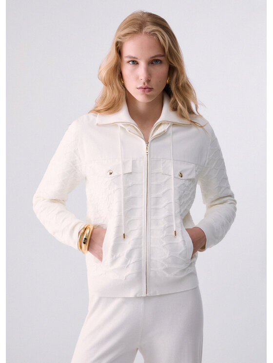 Liu Jo Liu Jo Felpa TF6228MS49I10701 Bianco Regular Fit