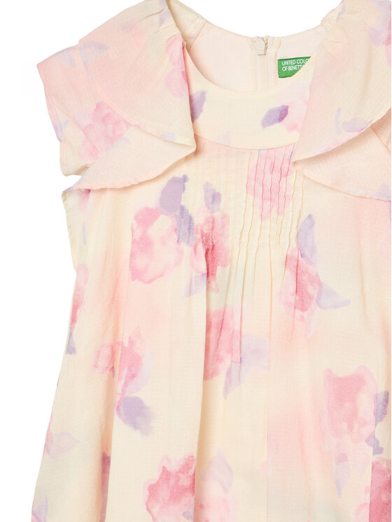 United Colors Of Benetton United Colors Of Benetton Vsakodnevna obleka 4HYUGV02B Roza Regular Fit