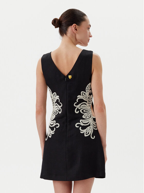 TWINSET TWINSET Лятна рокля 251LB2FBB Черен Slim Fit