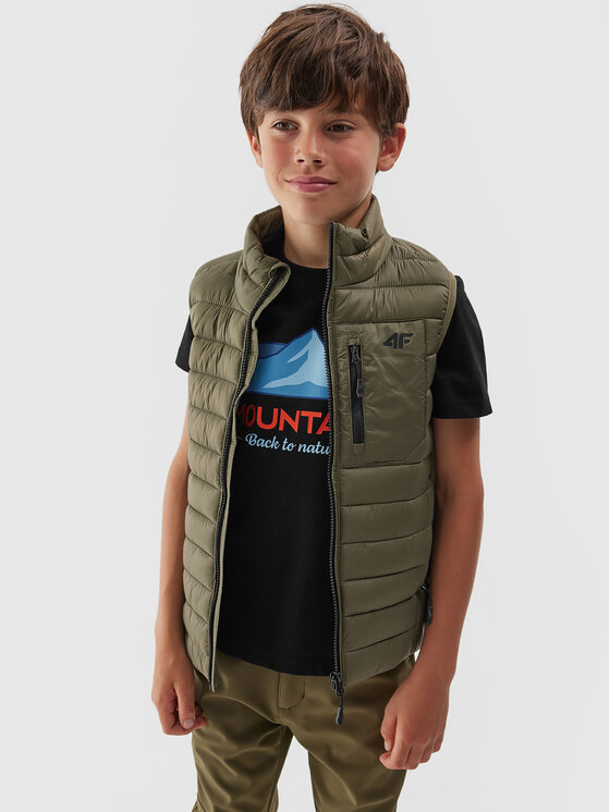 4F 4F Vest 4FJAW23TVJAM040 Khakivärviline Regular Fit