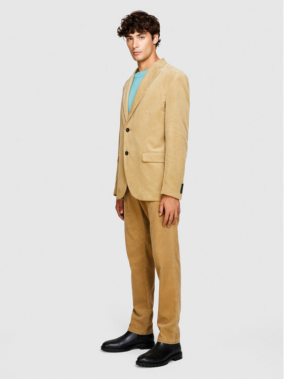 Sisley Sisley Sakoi 2SFRSW01B Bež Slim Fit