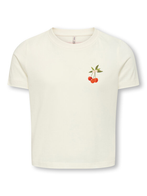 Kids ONLY Kids ONLY T-Shirt Annbel 15354276 Bílá Cropped Fit
