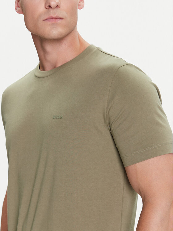 BOSS BOSS T-krekls Thompson 01 Zaļš Regular Fit